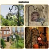 1pc Shepherd Hooks Thick Adjustable Rust Resistant Shepards Hooks For Outdoor Solar Lights, Lanterns, Flower Basket, Bird Feeder 6