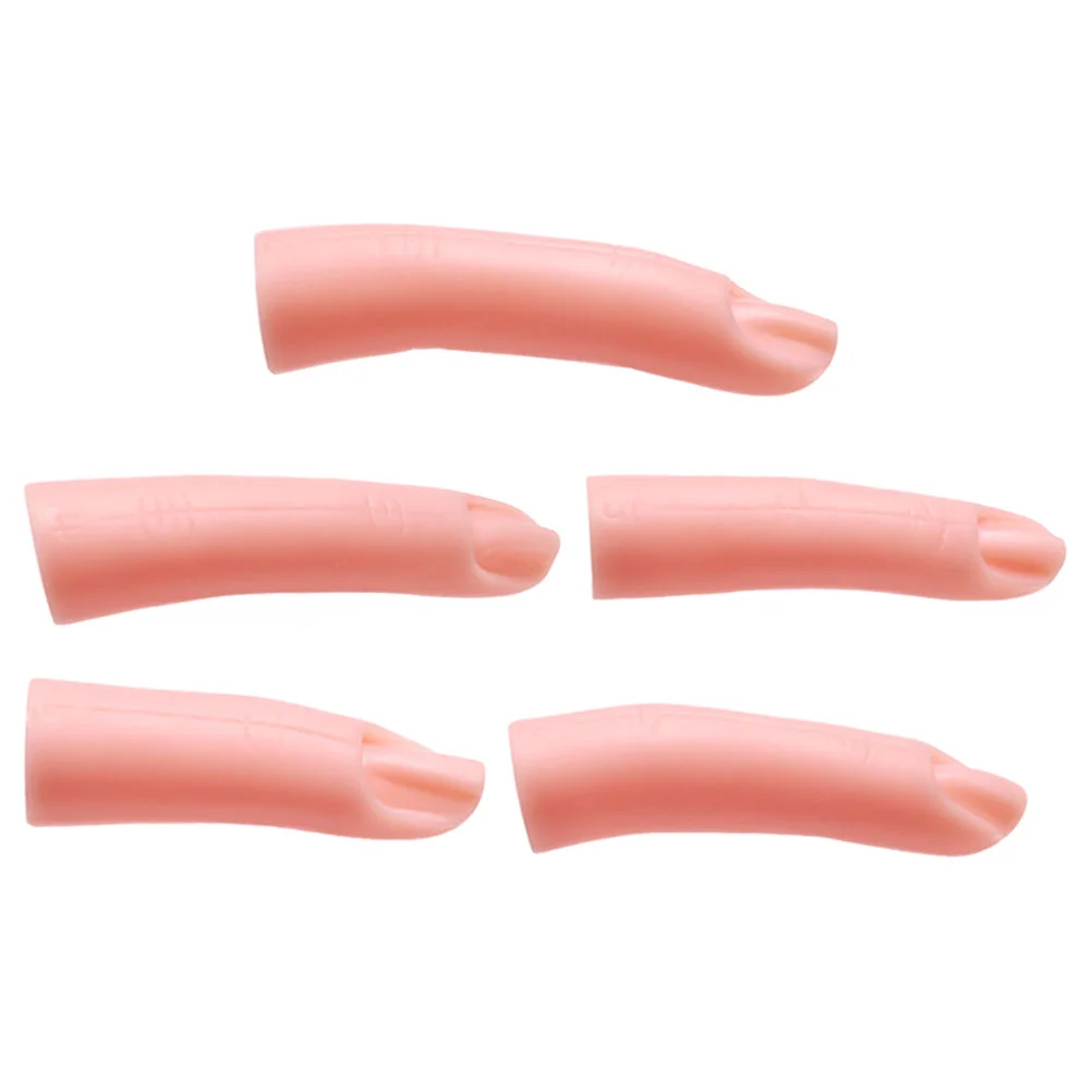 

5pcs Fake Nail Fingers Acrylic Nail Practice Finger Nail Training Finger for Acrylic Nails