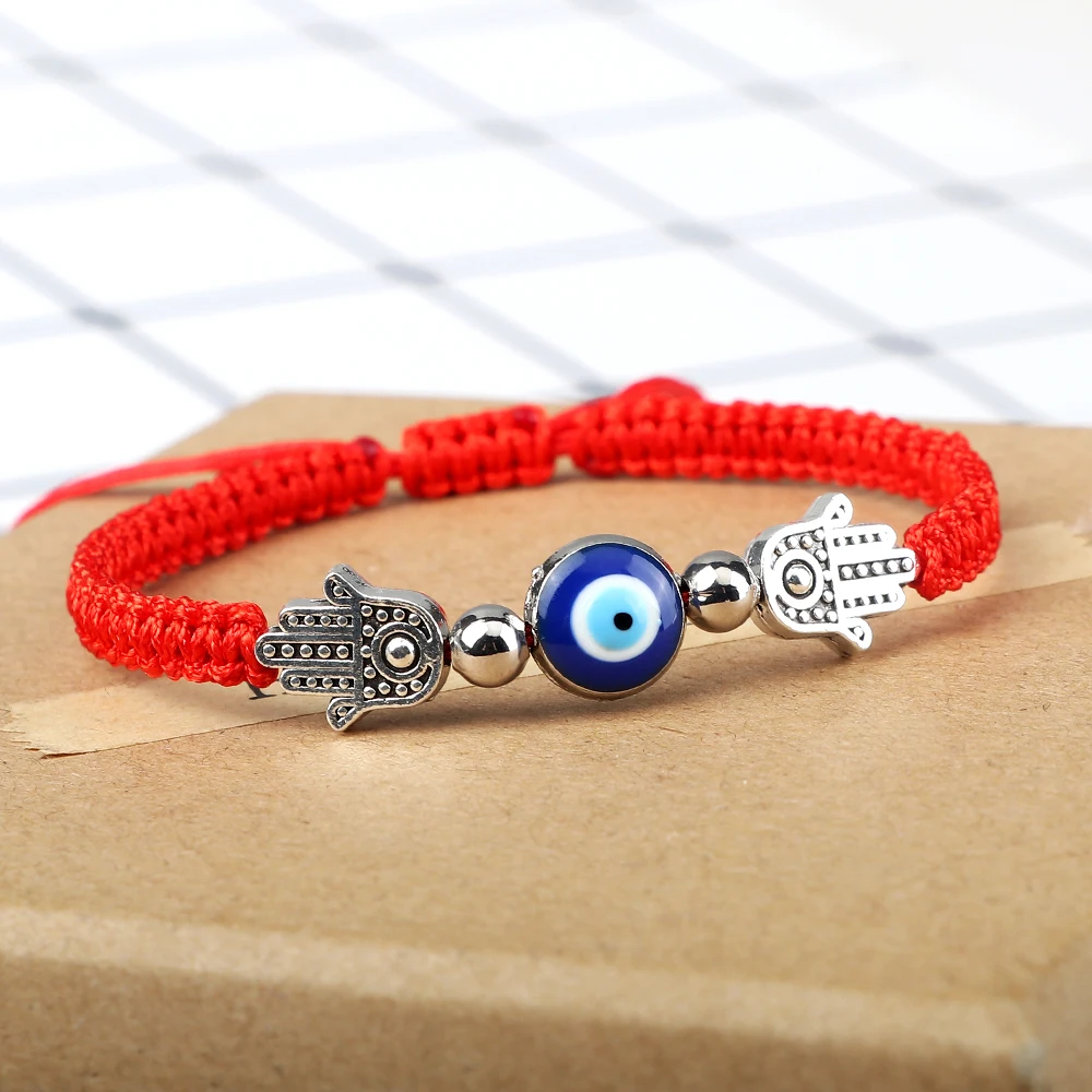 Braccialetti intrecciati con cordino rosso fortunato Lega classica retrò L'albero della va Braccialetti regalo per gioielli da yoga fatti a mano per uomo donna bambino