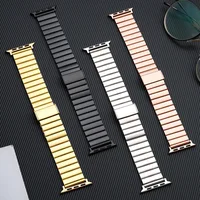 Bracelet en métal en acier inoxydable pour Apple Watch 38/40/41mm 42/44/45/46mm, pour Iwatch série 10 9 8 7 6 5 4 SE 2