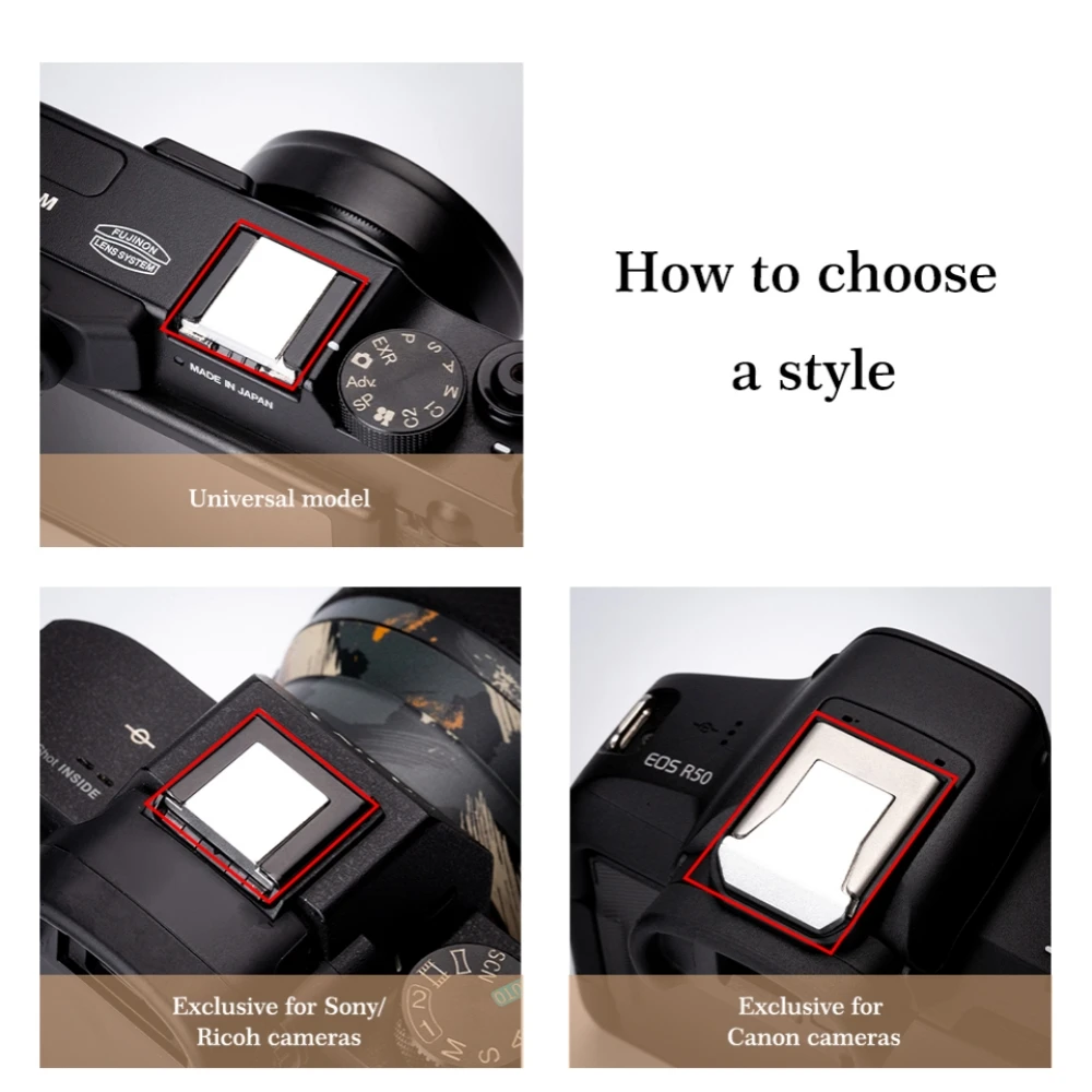 カメラメタルカメラホットシューカバーシャッターボタンソフトリリース