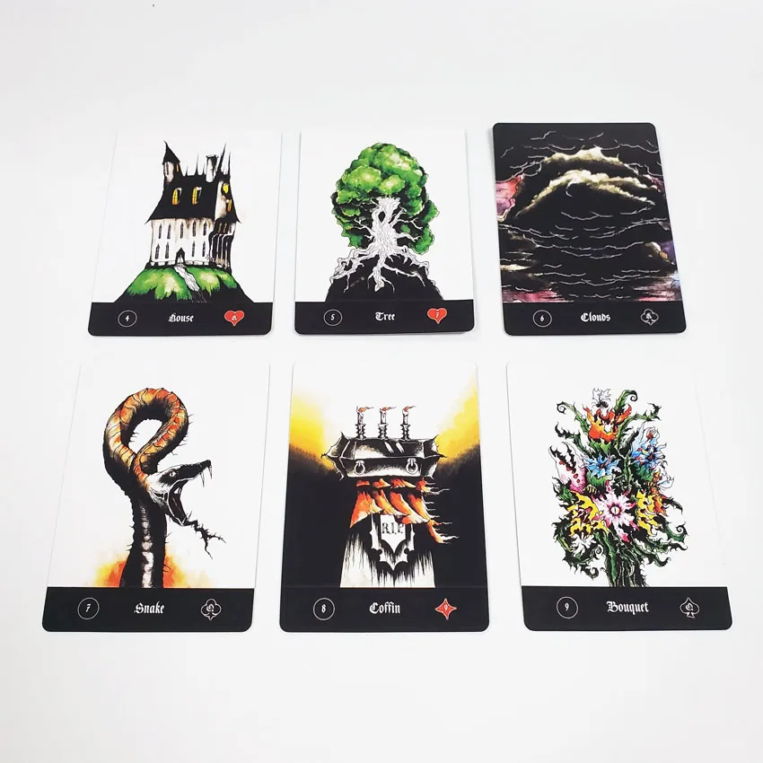 Malefique Lenormand Oracle Card Game Paper Manual 3