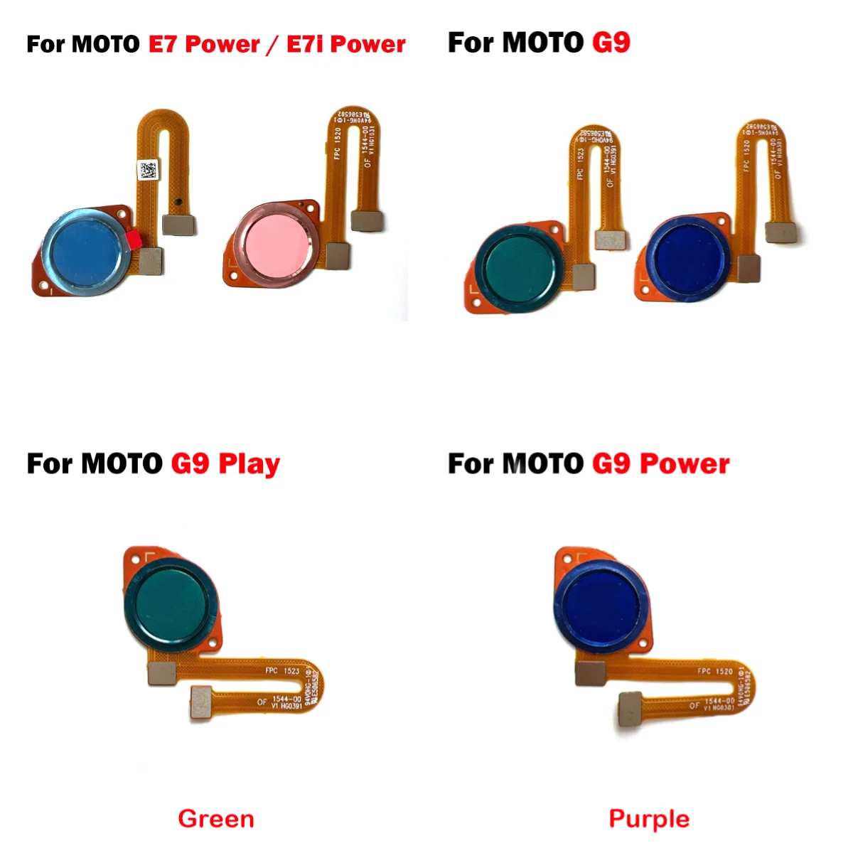 Motorola Side Key and Fingerprint Sensor Flex Cable Assembly