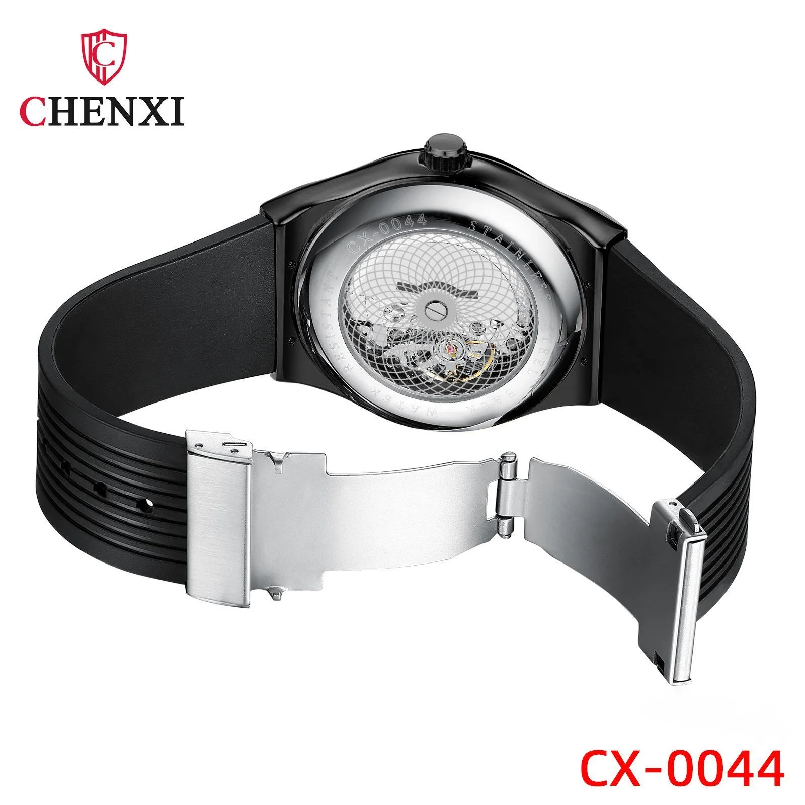 2023 New Hot Selling Watch Dawn Sweeping Second Movement Transparent Calendar Men's Watch Silicone Tape Fashion Quartz Watch Men's Watch_voghion.com