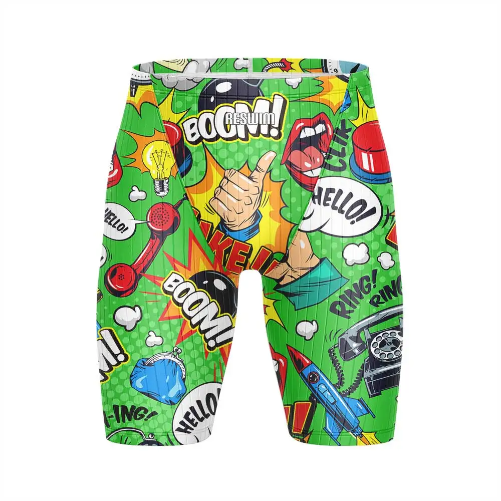 Men's Swimwear Beach Tights Shorts Trunks Jammers Endurance Athletic Swimsuits Swimming Rash Guard Trunks Quick Dry Sports Pants