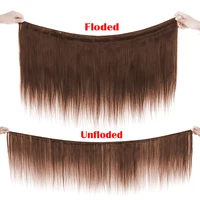 Tissage en lot naturel Remy lisse brun chocolat, Extensions de cheveux humains, pour femmes, 100 g/pièce, offre en lots de 1/3/4 4