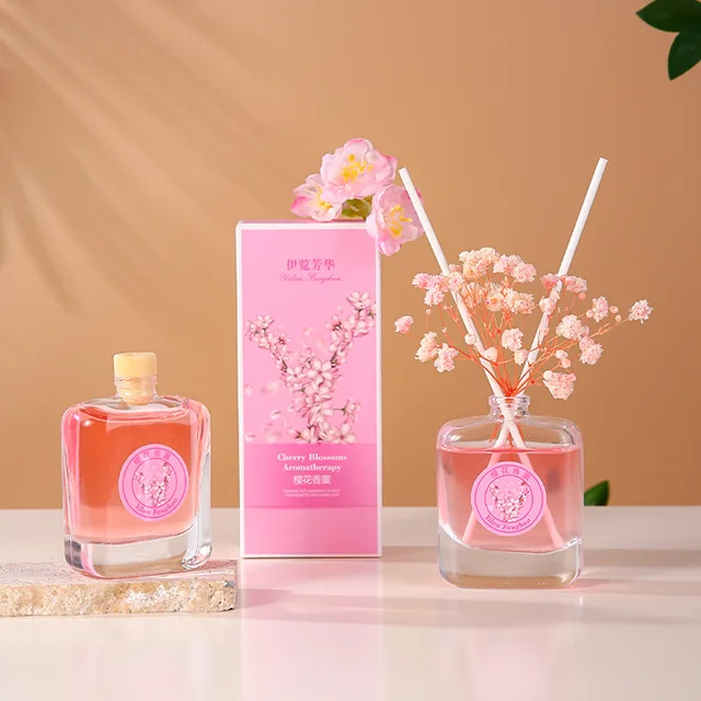 50ml romantique rose maison parfum huile aromathérapie Reed diffuseur huile intérieure fraîcheur Reed diffuseur ensemble pour hôtel maison toilette 1