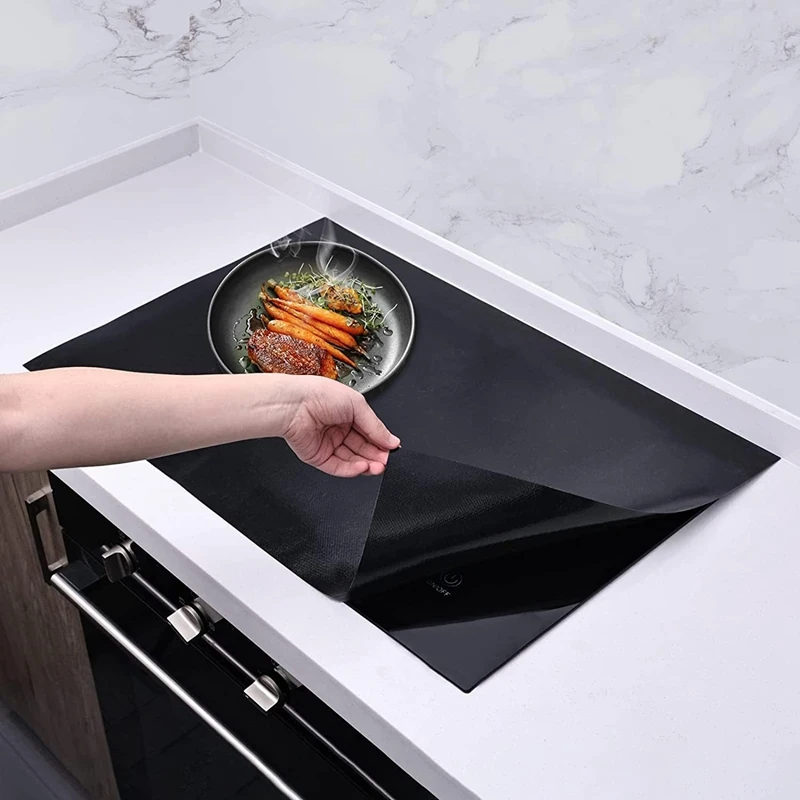 Large Induction Cooktop Protector Mat, Electric Stove Burner Covers  Antiscratch As Glass Top Stove Cover - AliExpress