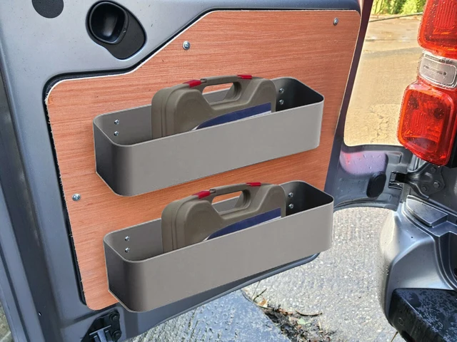 2X Caravan Camper Van Storage Pocket Boxes For ToolS Storage Van Racking Ratchet Strap Universal Fit Stowing Tidying Storage Box 6
