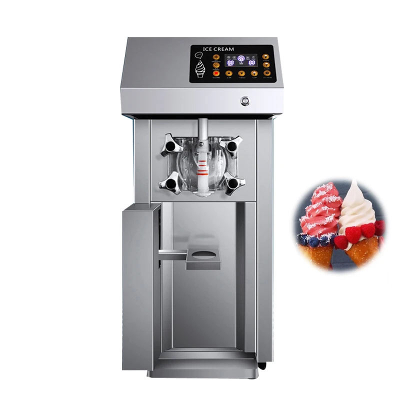 

Commercial Soft Ice Cream Making Machine 220V 110V Sweetener Ice Cream Maker Sweet Cone Freezing Equipment Vending Machine