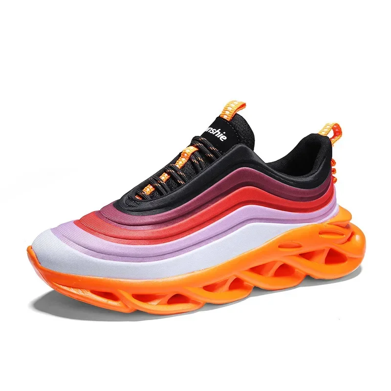 Men's Sports Shoes New Men's Thick Sole Fashion Running Shoes Colored Comfortable Soft Sole Casual sneakers