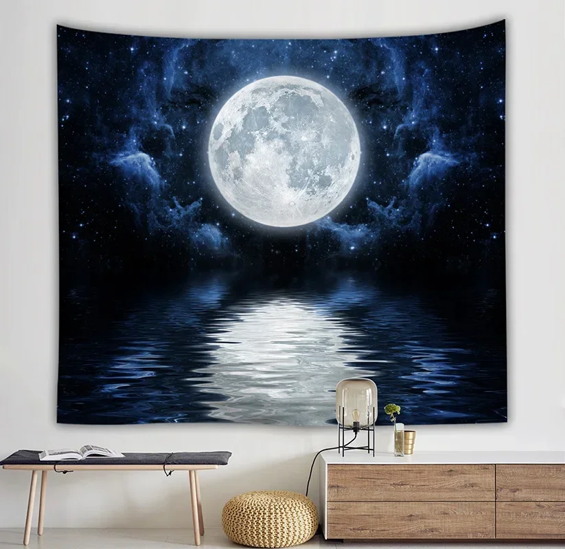 Настенная подвеска Moon гобелен с изображением звезд в стиле хиппи Witchcraft Tapiz Psychedelic Farm Decor Tenture Tapisserie пляж в богемном стиле на заказ (art.: 3920c44f140fe) - 3920c44f140fe