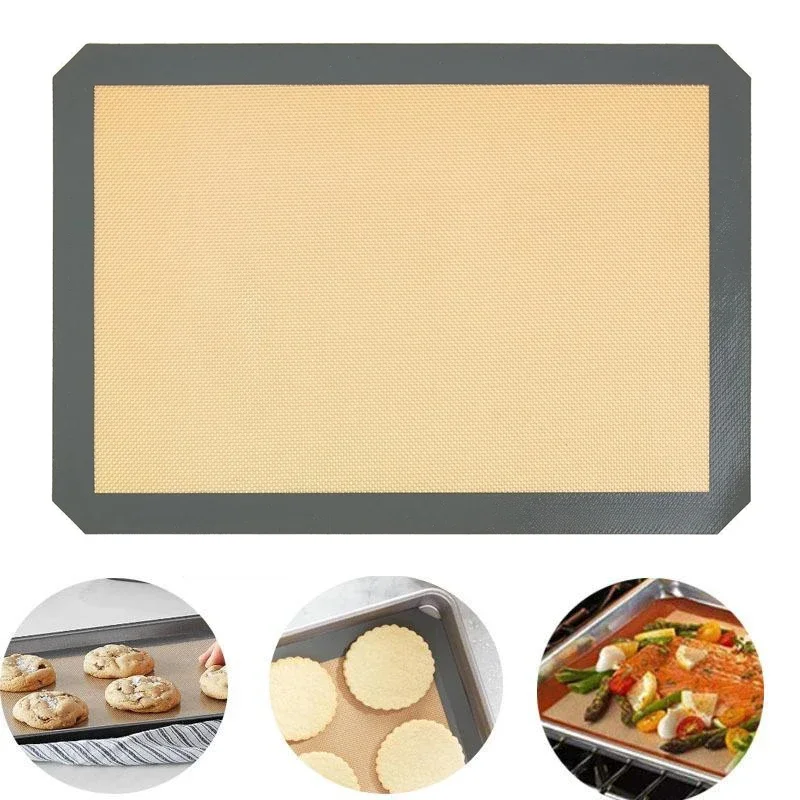 

1PC 30*40cm Reusable Silicone Non-Stick Food Safe Baking Mat Kitchen Heat Resistant Oven Sheet Liner Mat