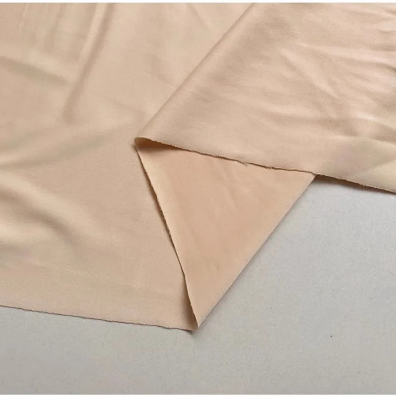 Skin Color Four-sided Stretch Semi-gloss Polyester Spandex cloth Soft and Smooth Dance Figure Slip Base High Elastic Fabrics