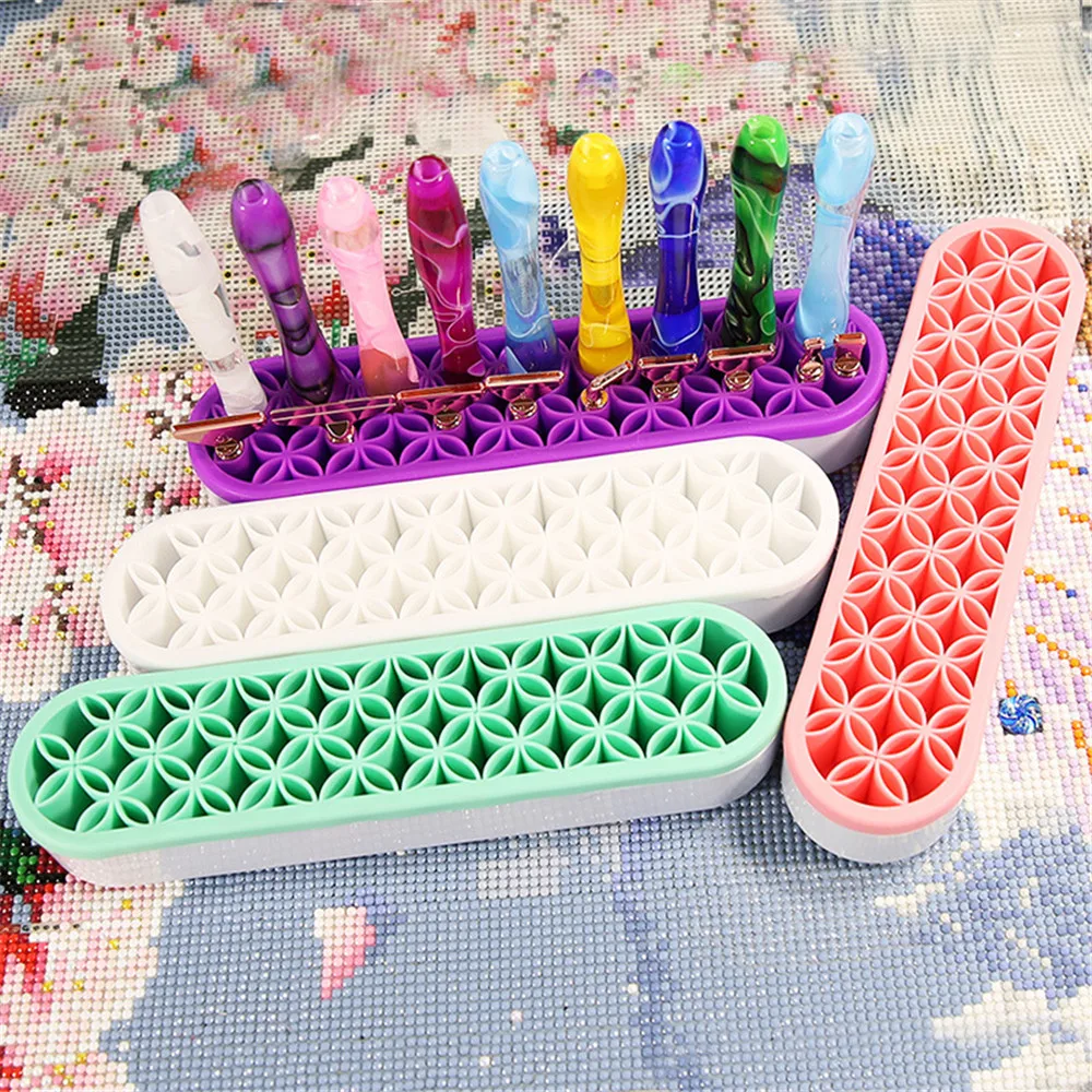 

Diamond Drawing Tool Base Pen Holder DIY Storage Rack Point Drill Pen Storage Pen Holder Metal Point Drill Pen Head Combination