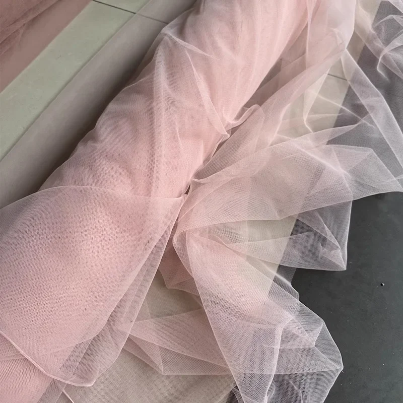 Soft Pink Blush Tulle Fabric