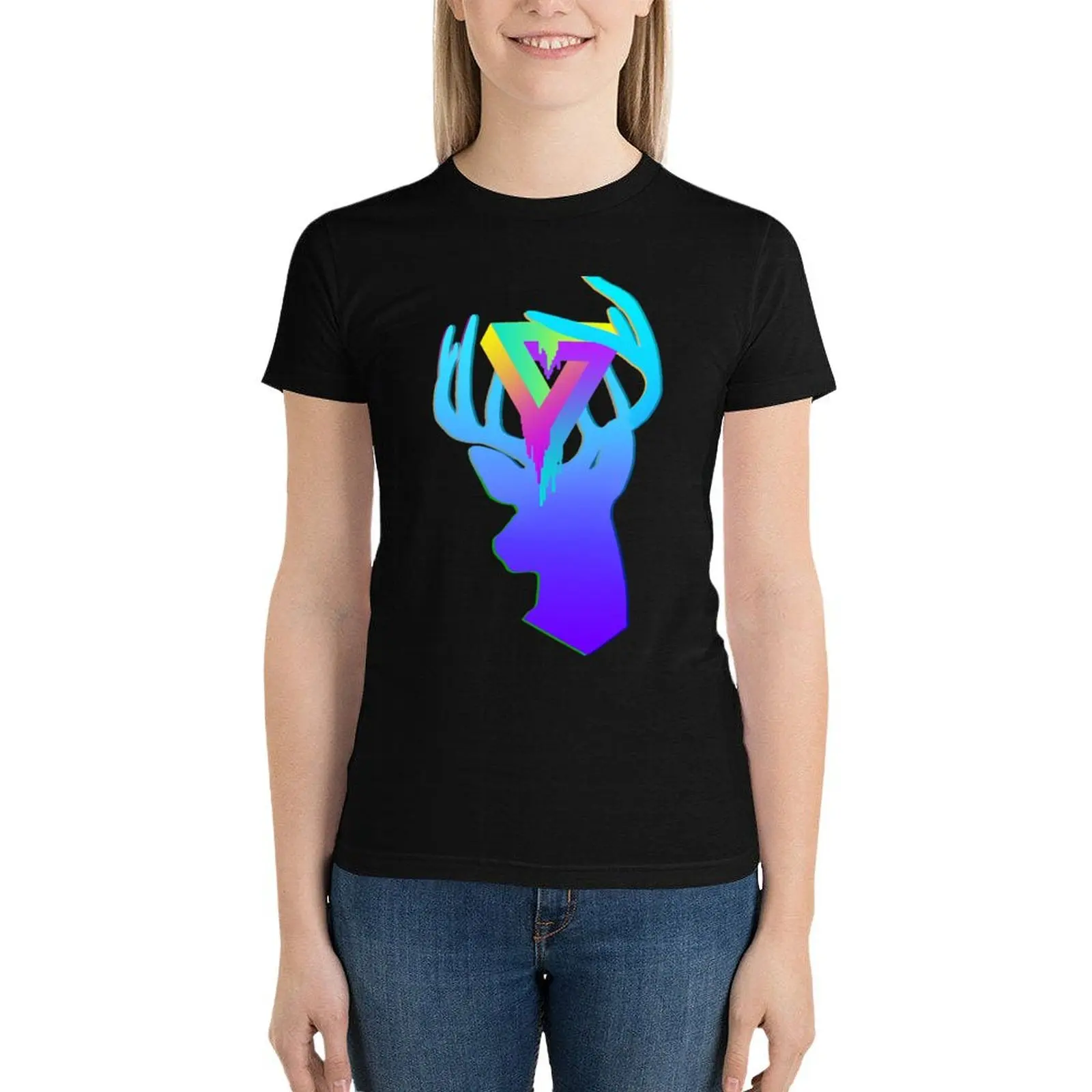 Acrylic Deer - Ode to Neon T-Shirt korean fashion kawaii clothes vintage clothes clothes for woman