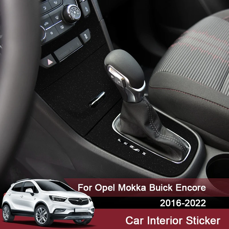 

For Opel Mokka Buick Encore 2016-2022 Car Interior Sticker Windows Contol Decal Inner Door Gear Panel Film Internal Accessory