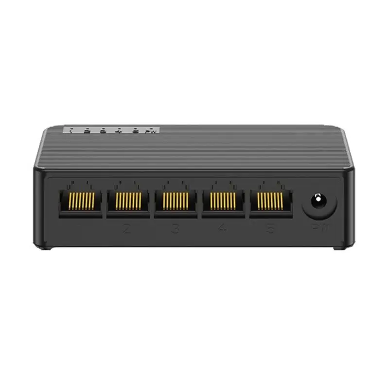 AU40 네트워크 스위치 미니 이더넷 스위치 100Mbps 고성능 스마트 스위처 RJ45 허브 인터넷 인젝터, EU 플러그