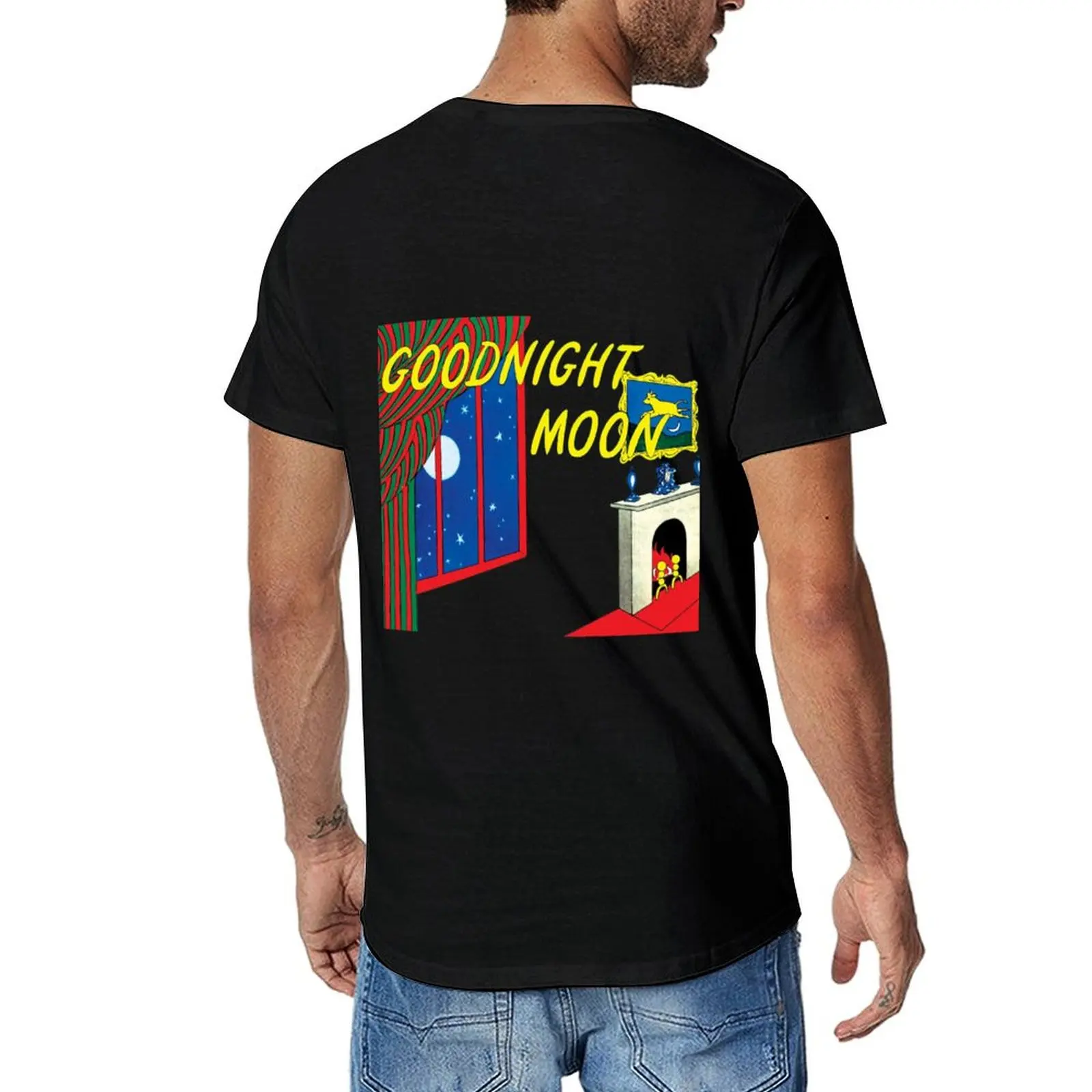 

goodnight moon T-Shirt anime clothes customizeds Men's clothing
