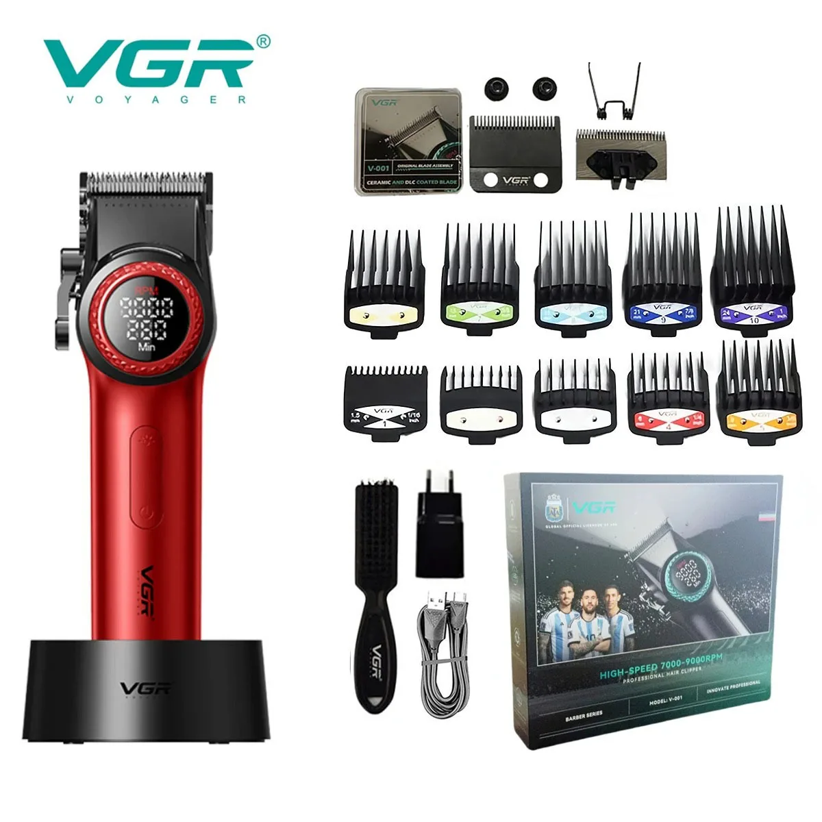 VGR ماكينة قص شعر احترافية ماكينة قص شعر ماكينة حل...