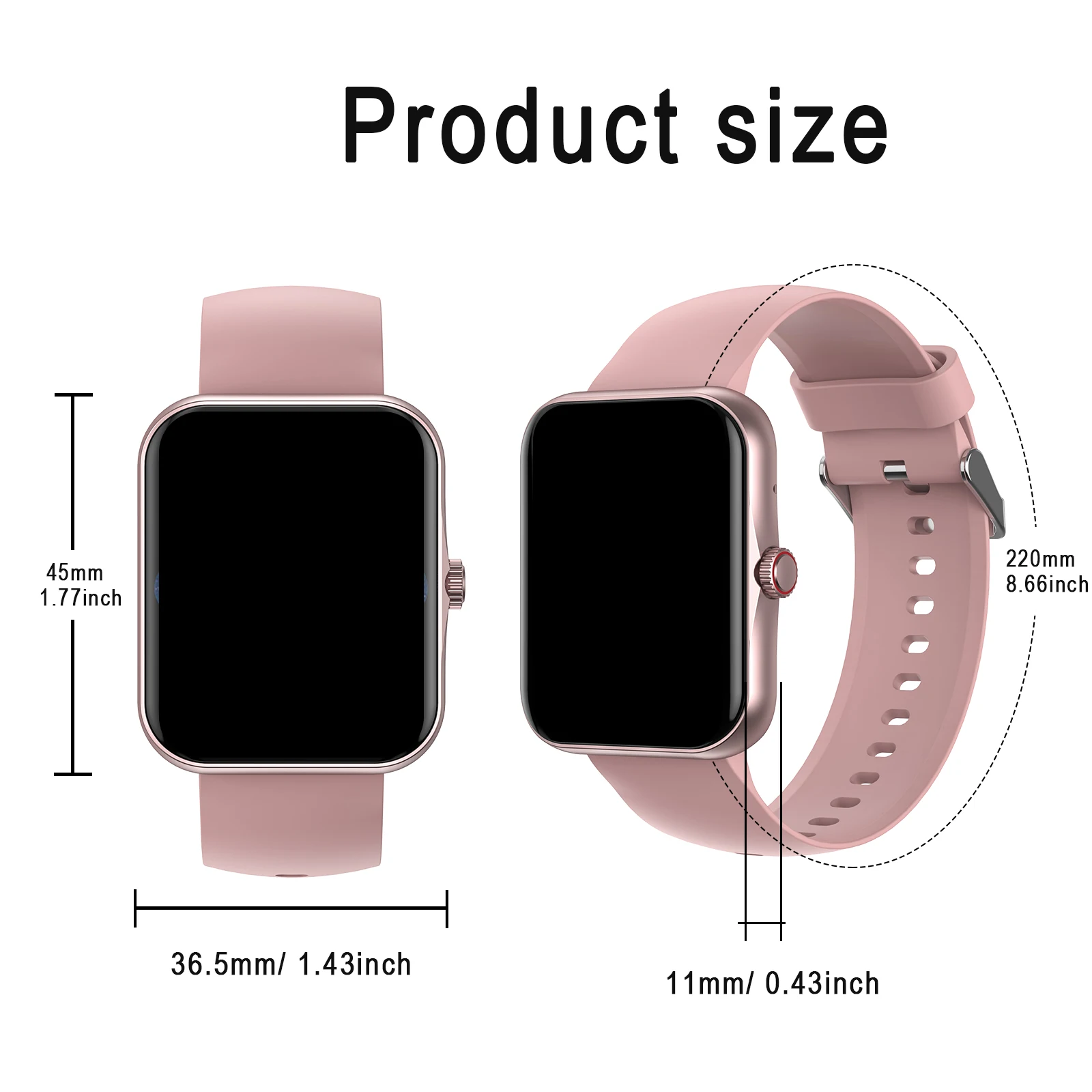 2025 smart watch, multiple sports modes, various APP message reminders, music playback, sports watch, suitable for men and women 6