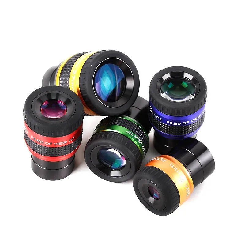 

1.25 Inch Metal Telescope Eyepiece 70 ° Ultra Wide Angle High Power Achromatic Astronomical Telescope Accessories
