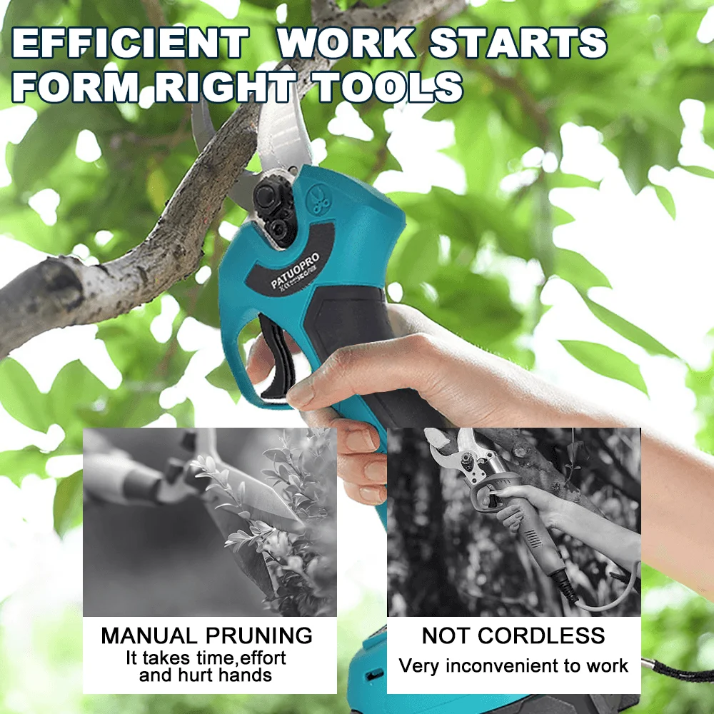 Cordless Pruning Shears Rechargeable Electric Scissors Brushless Garden Pruner Electric Cutter for Makita 18V Battery 4