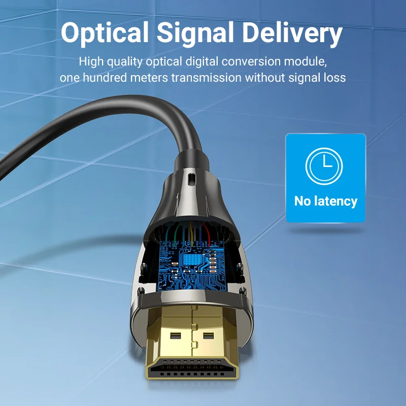 Cavo HDMI 2.1 In Fibra Ottica 8K 4K 9,1m - 48Gbps, HDR Dinamico, EARC, Per PS5, PC, TV