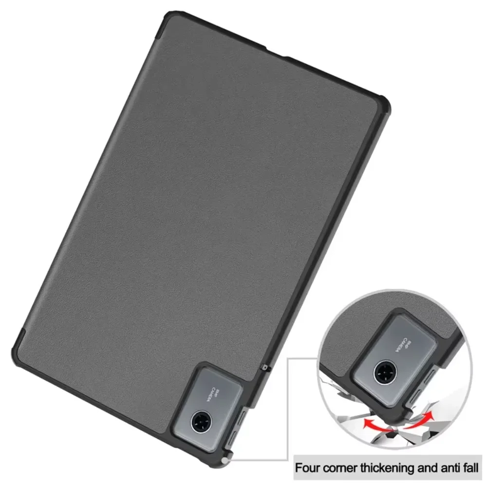 Tri-fold Stand Magnetic Wake/Sleep PU Leather Tablet Cover, 11''