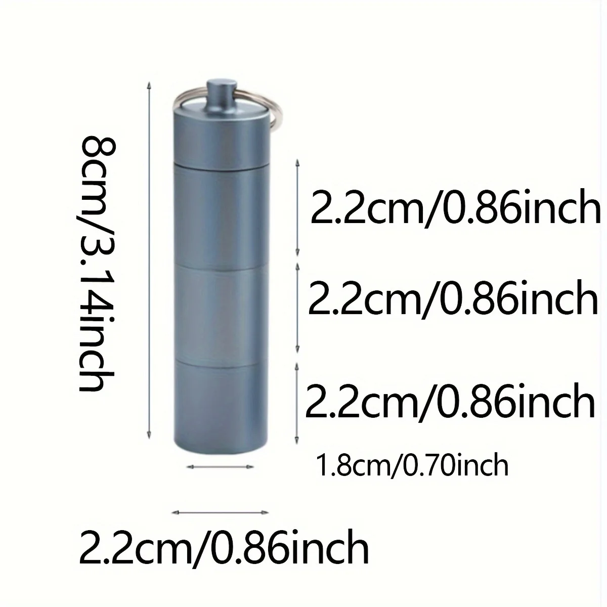 1pc-Outdoor First Aid Pill Sealed Jar, Compact and Portable Emergency Medicine Box, Portable Waterproof Medicine Jar