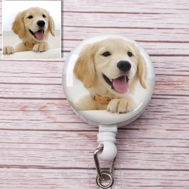 Custom Photo ID Badge Holder Personalized Photo Badge Reel