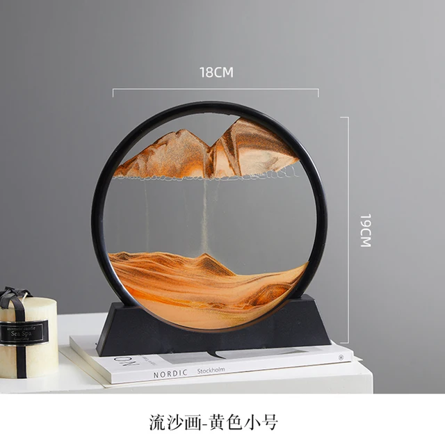 Moving Sand Art Creative 3D Deep Sea Sandscape Quicksand Hourglass Home Decoration Accessories Office Decoration Home Decor Gift 14