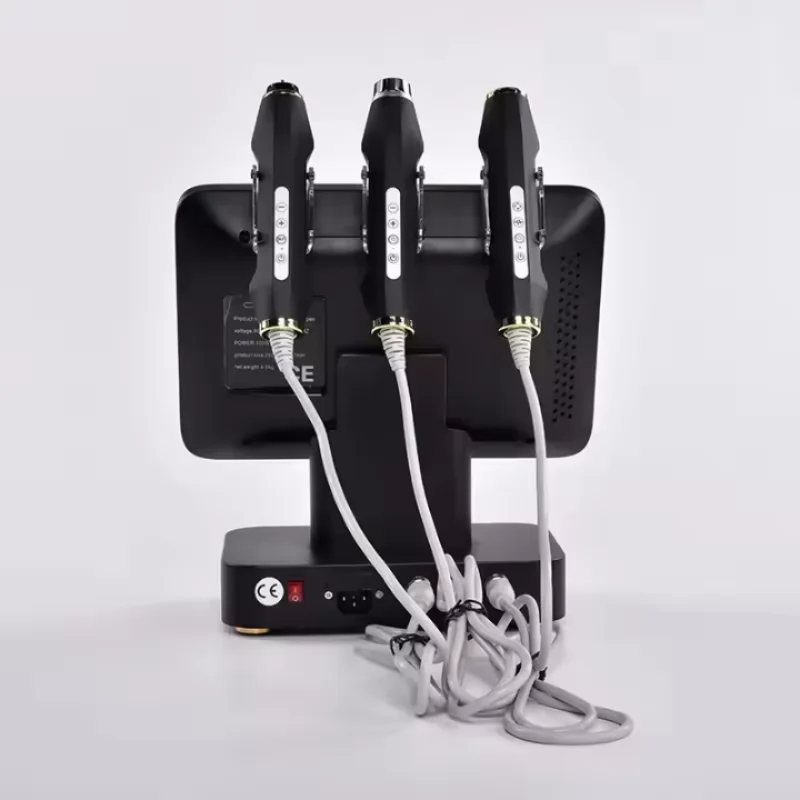 3 In 1 Oxygen Facial Device Ultrasonic Radiofrequency Skincare Bubble CO2 Exfoliate Oxygen Jet Peel Face Care Aquafacial Machine 2