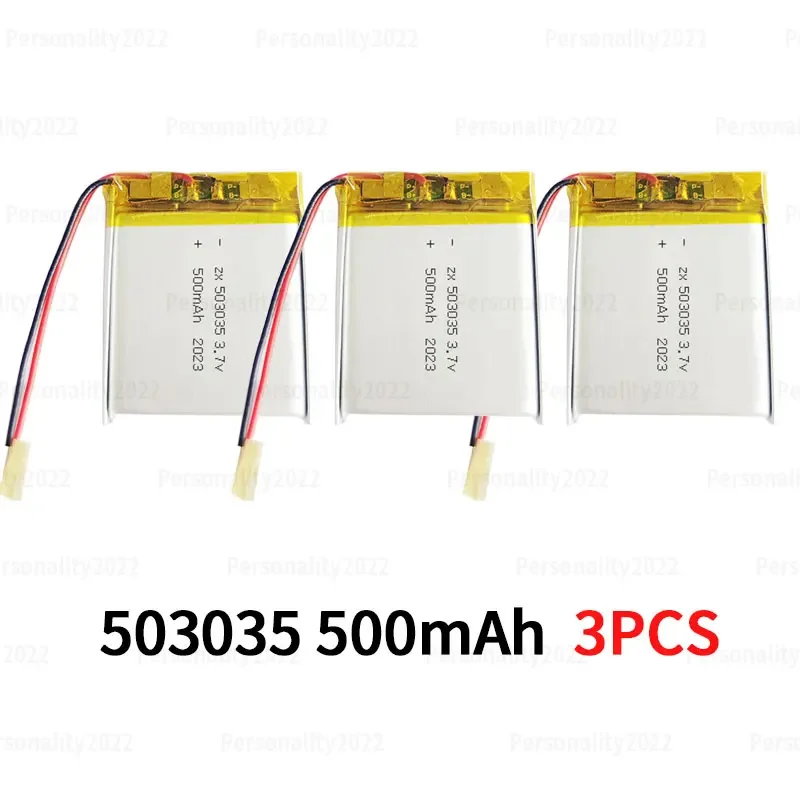 携帯 303450 バッテリー 500mAh ポリマーリチウムイオン電池 3.7V