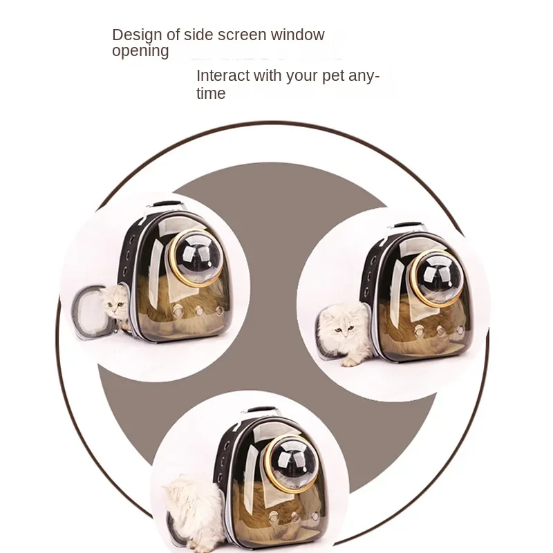 Manufacturer directly supplies cat bags pet backpacks portable transparent space capsules cat supplies breathable backpa
