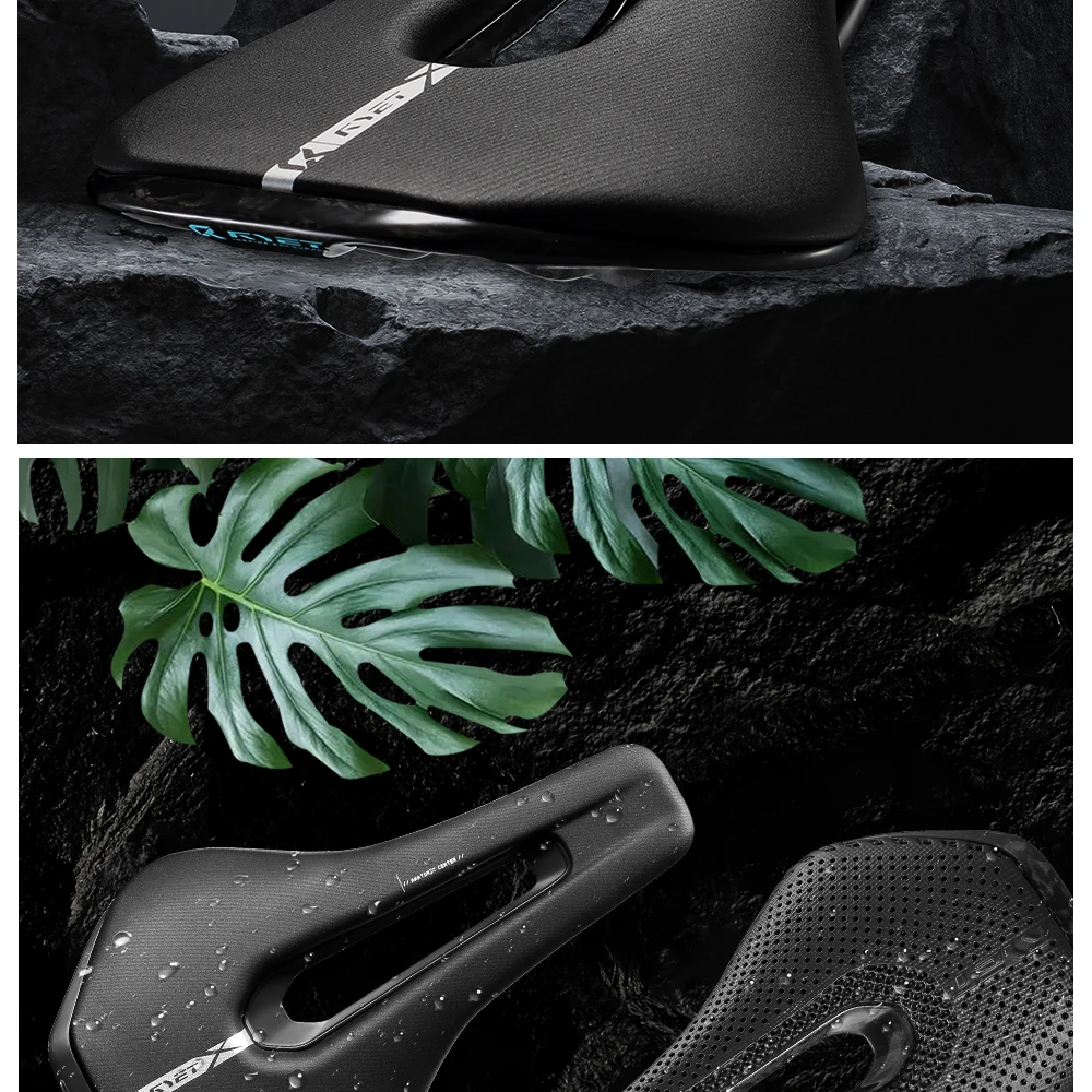 RYET 3D-gedruckter Carbon-Fahrradsattel 245 x 135/145 mm für MTB Gravel Rennrad Ergonomischer Rennsattel Hollow Tech Fahrradsitz – Detail 22