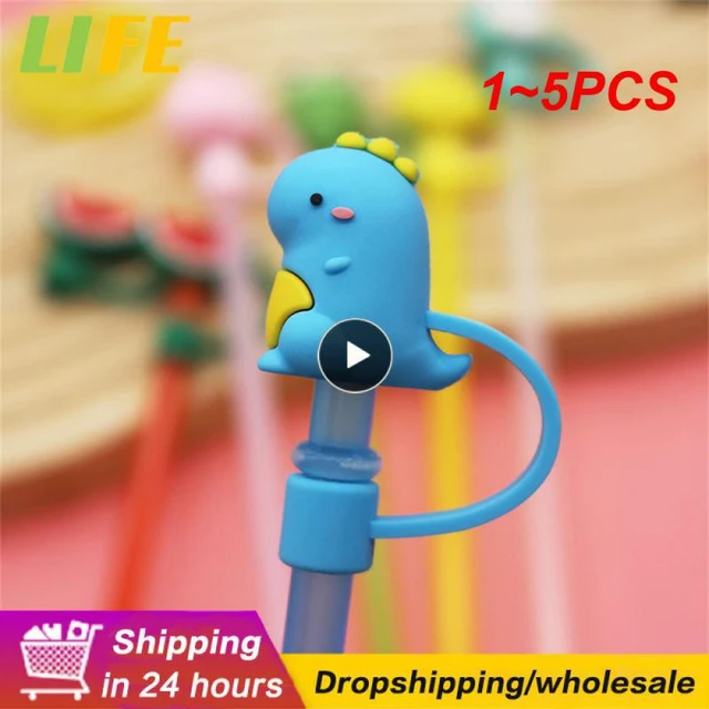 1PCS PVC Silicone Straw Tips Straw Sealing Tools Drinking Dust Cap Splash  Proof Plugs straw cover straw charms Cup Accessories - AliExpress