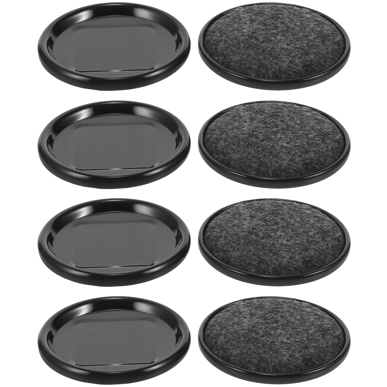 

8 Pcs Furniture Protector Chair Leg Pads Aluminum Skin Caster Cups Carpet Metal