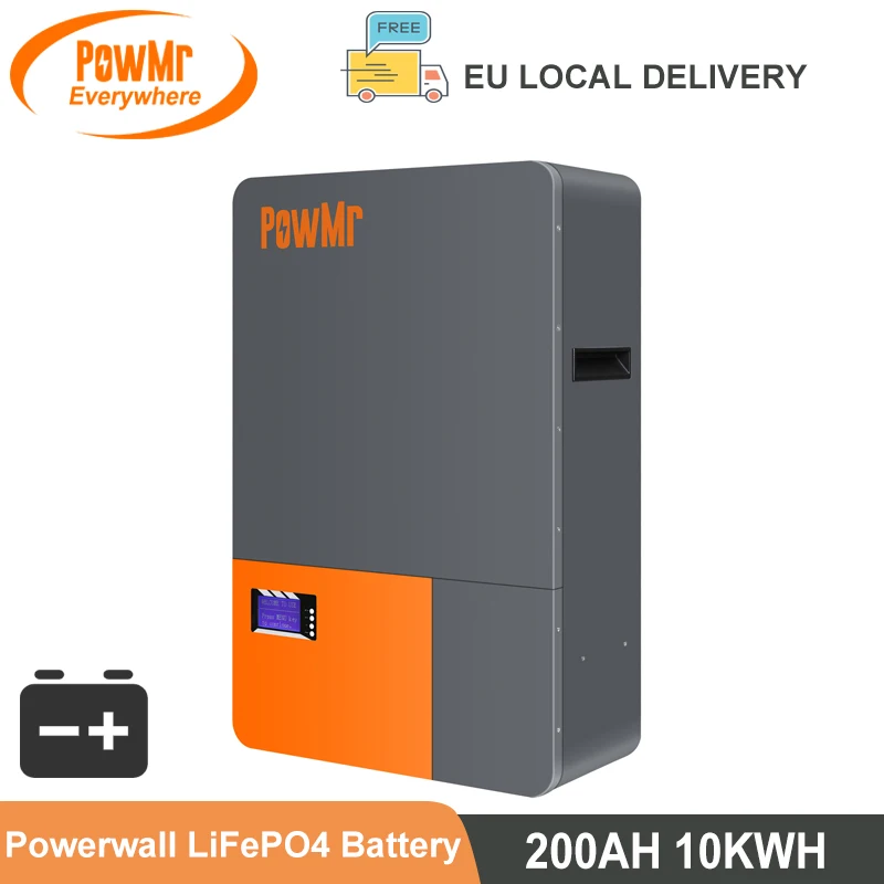 Powerwall 200AH 10kwh 48V Lifepo4 batteria al litio 15S parallelo 100A