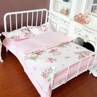 Ensemble de literie miniature pour maison de poupée 1/12, quatre pièces, drap, couette, oreiller, housse de couette, décoration de chambre de poupée, jouet 3