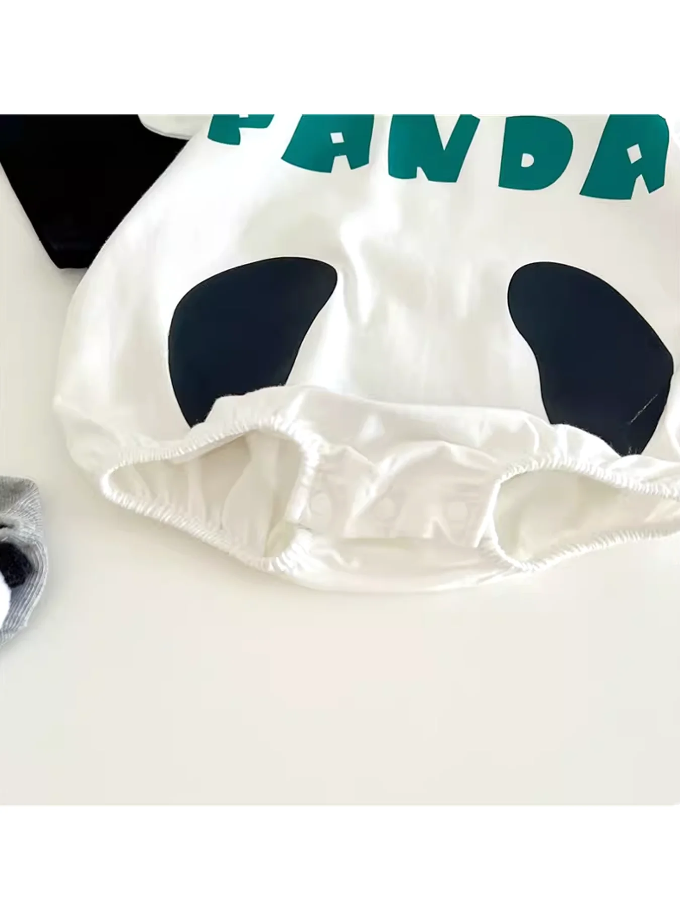 TtkaaBaby 100% 면 3D 프린트 흑백 귀엽고 부드러운 팬더 반팔 원지? 남자아이들을 위한 어린이날 선물