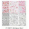 6PCS 3D Valentines Day Nail Art Sticker Lover Letter Cute Girl Cartoon Slider Full Wrap Stickers On Phone Nail Art Accessories 6