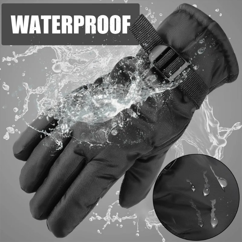 Winter Cycling Gloves Men Outdoor Waterproof Skiing Riding Hiking Motorcycle Warm Mitten Gloves Unisex Thermal Sport Gloves 4