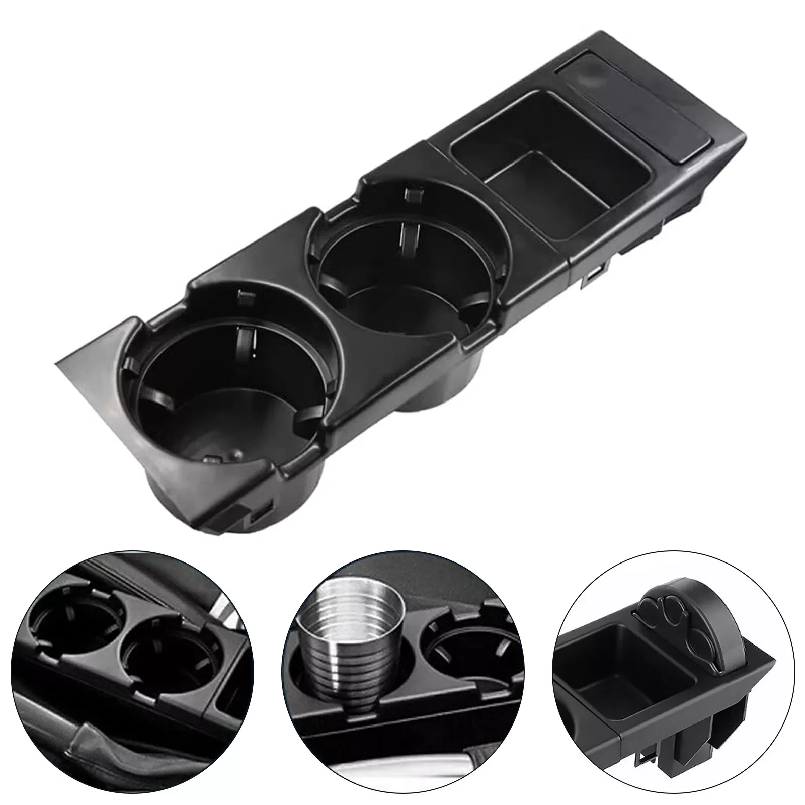 1pc 자동차 센터 콘솔 음료 컵 홀더 BMW E46 325 328 330 1999-2006 OEM51168217953 자동차 액세서리 용 동전 보관함