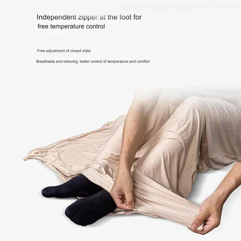 HIKEMAN Sleeping Bag Liner High Elastic Sleeping Bag Sheets Outdoor Camping Tent Travel Hotel Tourist Bed Suppies Camping Gear