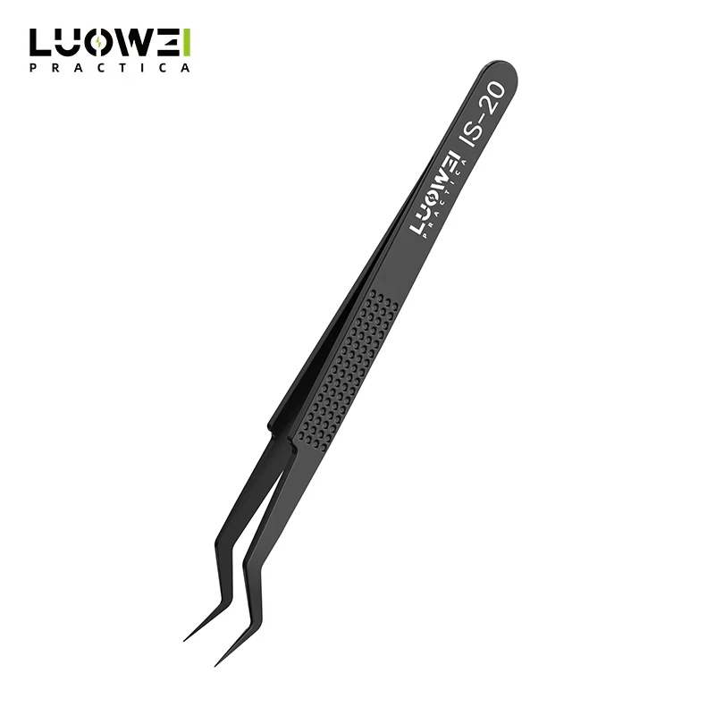 LUOWEI IS-20 Multifunctional High-precision Flying Wire Tweezers For Weld BGA Chips Steel Mesh Repair Fixed Tweezers Tools