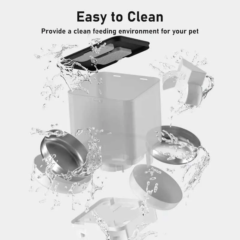 Title 7, Automatic Feeder for Cats Pet Feeders 6L Double...