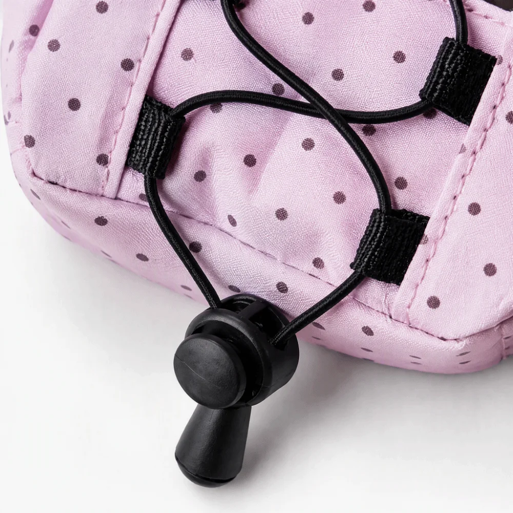 Nuova Borsa Portaoggetti a Pois, Facile Accesso, Bocca Larga, Portamonete Trasparente in PVC, Idea Regalo - immagine 2