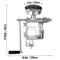 Manual Oil Press Stainless Steel Oil Press Machine Nut and Seed Oil Press Household 2